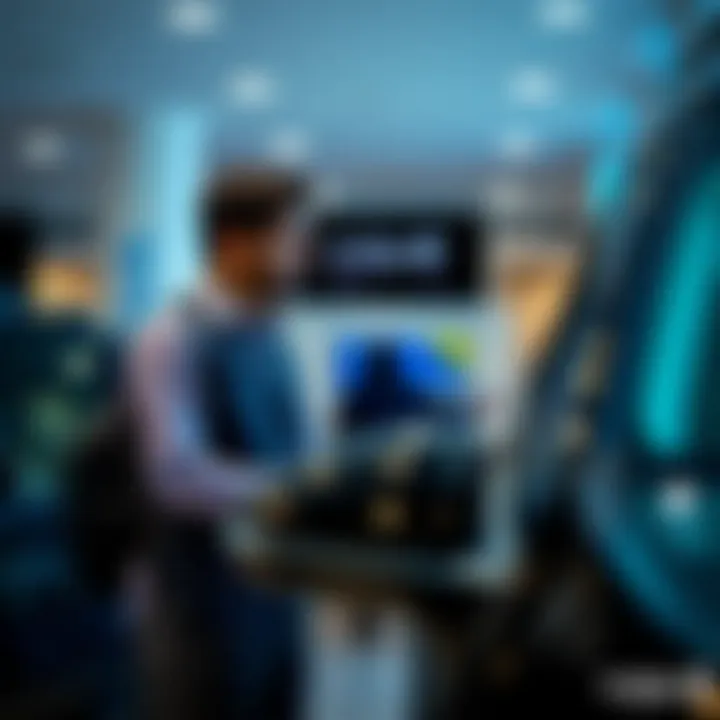 Customer interacting with Indigo Rent a Car staff