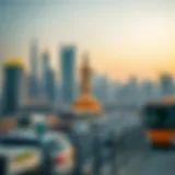 Dubai's Skyline: A Blend of Tradition and Modernity A vibrant skyline of Dubai with modern architecture