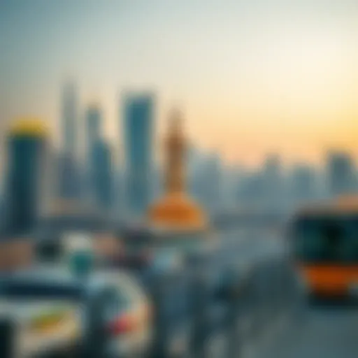 Dubai's Skyline: A Blend of Tradition and Modernity A vibrant skyline of Dubai with modern architecture