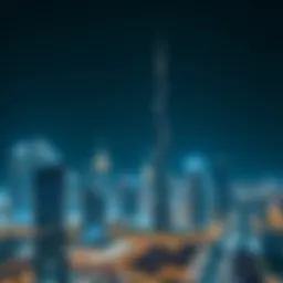 Modern skyline of Dubai showcasing real estate development