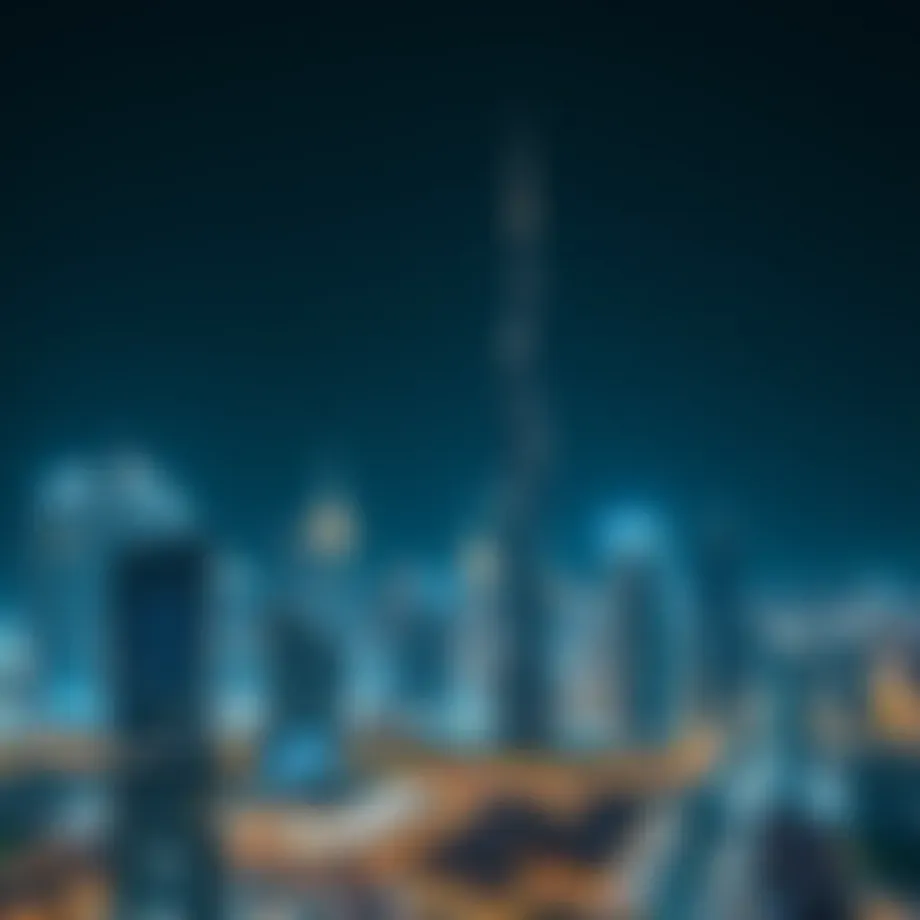 Modern skyline of Dubai showcasing real estate development