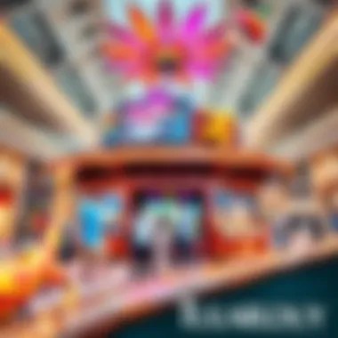 An entertainment zone filled with engaging activities for visitors