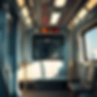 Interior view of a Dubai Metro train highlighting comfort and design