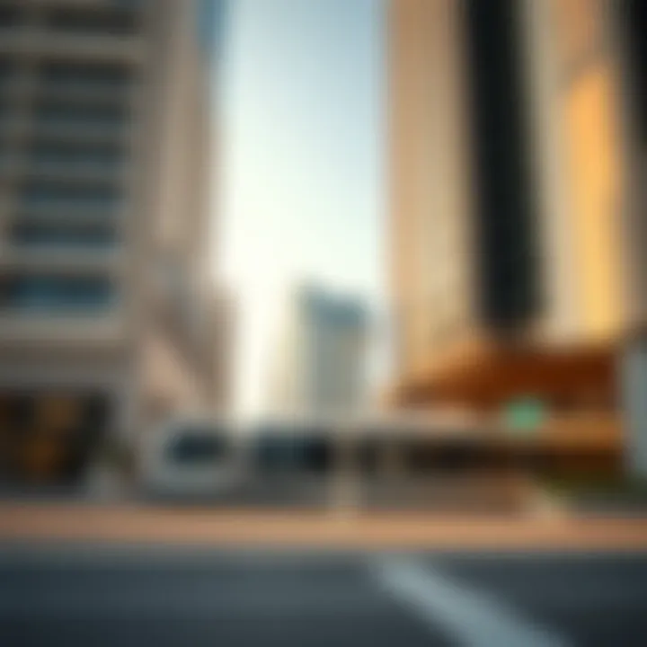 Dubai Metro station exterior showcasing modern architecture