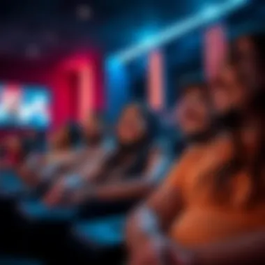 Group of friends enjoying a movie at Novo Cinemas