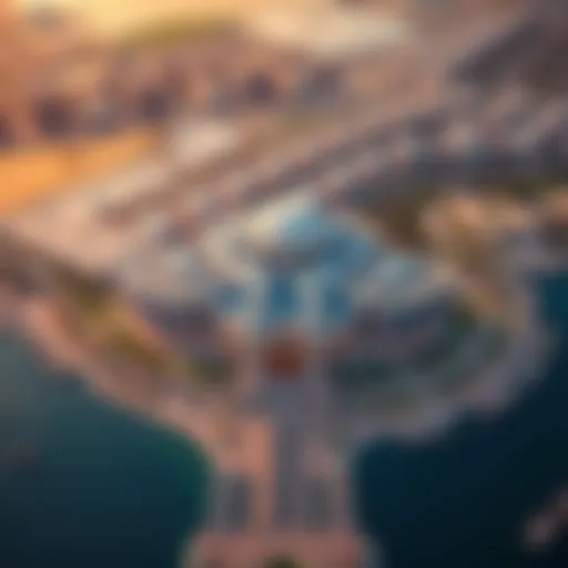 Aerial View of Omniyat Palm Jumeirah Stunning aerial view of Omniyat Palm Jumeirah showcasing its architectural design