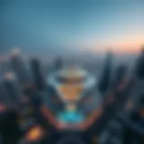 Aerial view of One Za'abeel showcasing its innovative architecture