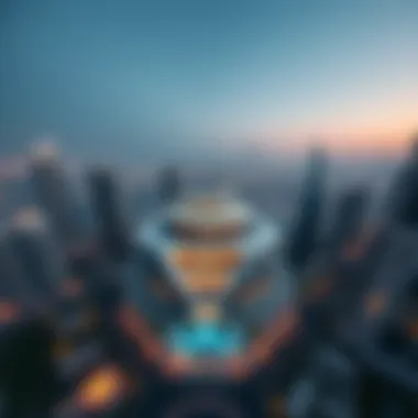 Aerial view of One Za'abeel showcasing its innovative architecture