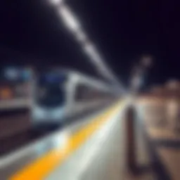 Dubai Metro train at a station