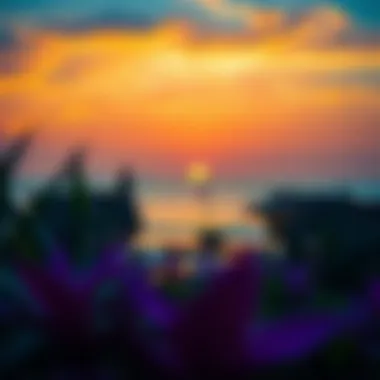 Vibrant sunset over Pullman Marjan Island