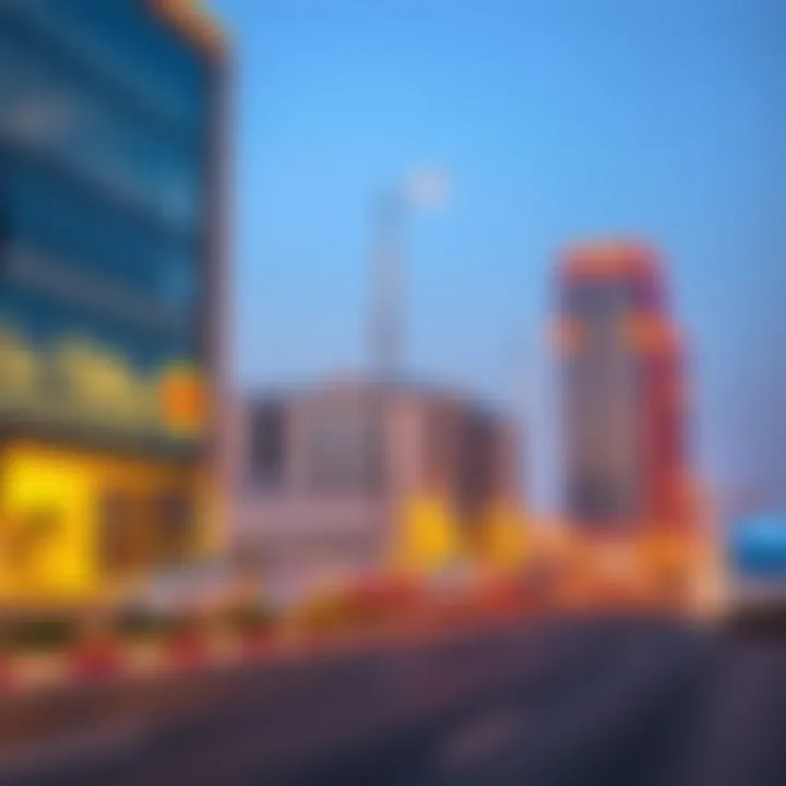 Vibrant commercial zones reflecting real estate opportunities in the industrial landscape