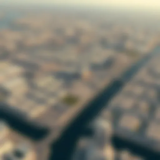 Stunning aerial view of Ras Al Khor Industrial Area showcasing its vast expanse