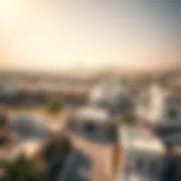 Aerial view of Rashdiya showcasing its architecture