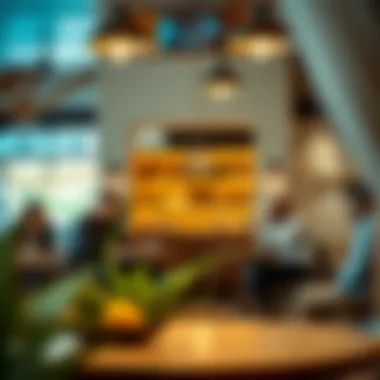 Investment Discussion in Rashdiya Investors discussing opportunities in a café in Rashdiya