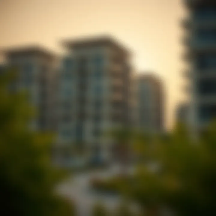 Residential Buildings in Rashdiya Modern residential buildings in Rashdiya depicting lifestyle