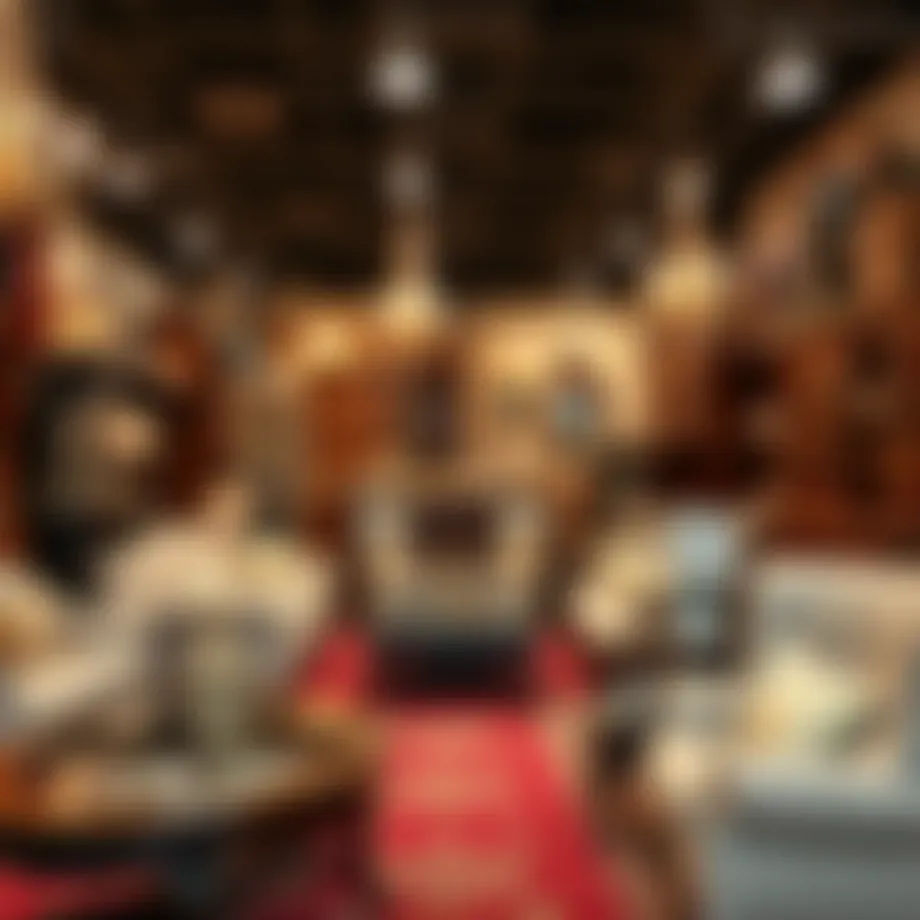 A beautifully arranged display of used furniture in a Dubai marketplace