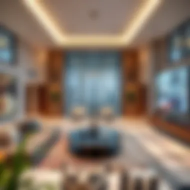 Contemporary Interiors of Sidra Tower Luxurious interior space within Sidra Tower featuring contemporary design elements