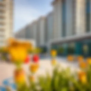 Lifestyle and Amenities at Sidra Tower Vibrant lifestyle scene at Sidra Tower with outdoor amenities and communal areas