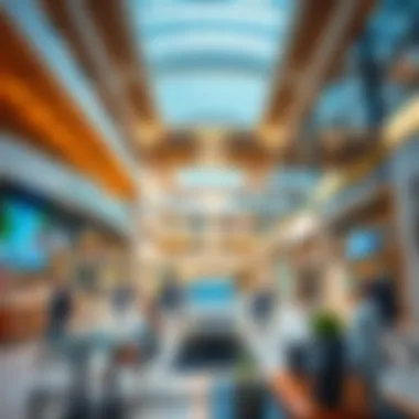 Interior view showcasing the modern design of Silicon Oasis Mall