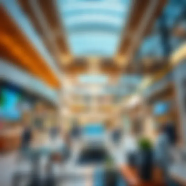 Interior view showcasing the modern design of Silicon Oasis Mall