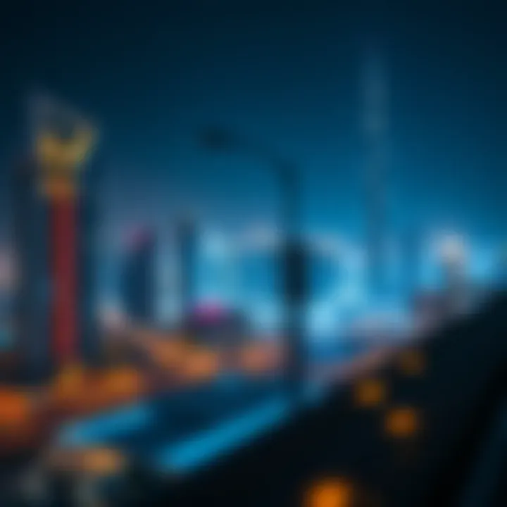 A panoramic view of Dubai's skyline showcasing luxury properties