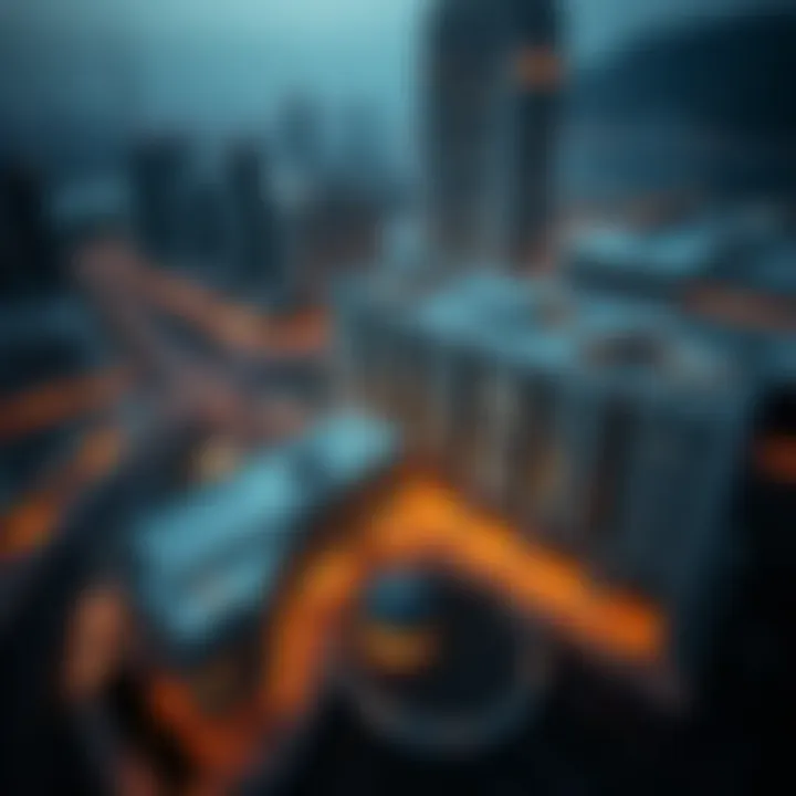 Aerial view highlighting the prime location and surroundings of St. Regis Residences Dubai