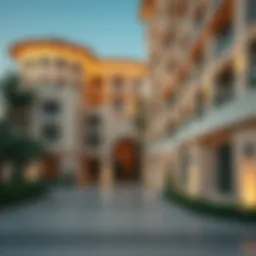 Exterior view showcasing the architectural brilliance of St. Regis Residences Dubai