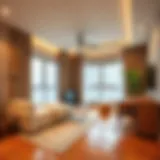 Modern studio apartment interior in International City