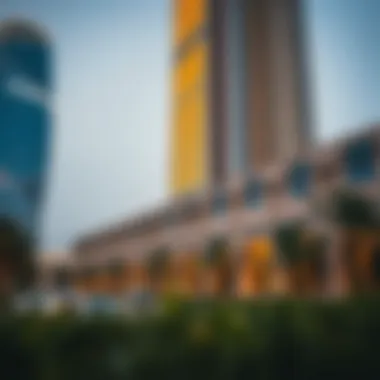 Architectural details of Tamweel Tower