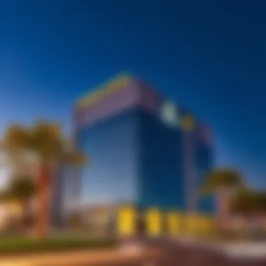 Tawjeeh Center exterior showcasing modern architecture