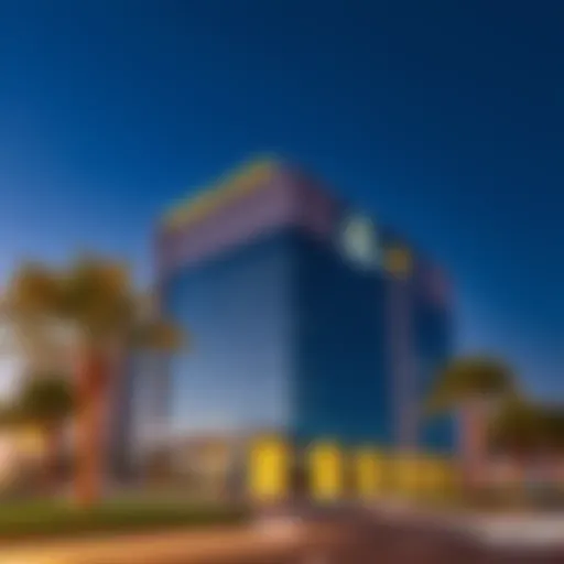 Tawjeeh Center exterior showcasing modern architecture