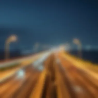 Connecting Highways between Dubai and Abu Dhabi A modern highway connecting Dubai and Abu Dhabi, symbolizing travel options.