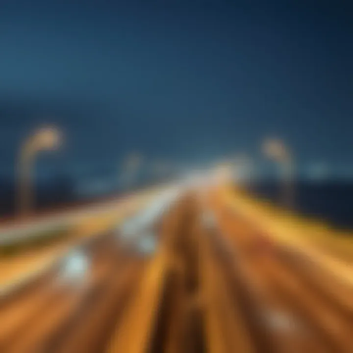 Connecting Highways between Dubai and Abu Dhabi A modern highway connecting Dubai and Abu Dhabi, symbolizing travel options.