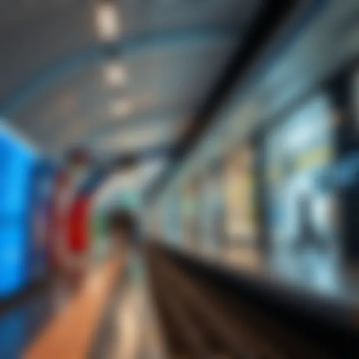 Interior of Garden Metro Station highlighting passenger flow and design
