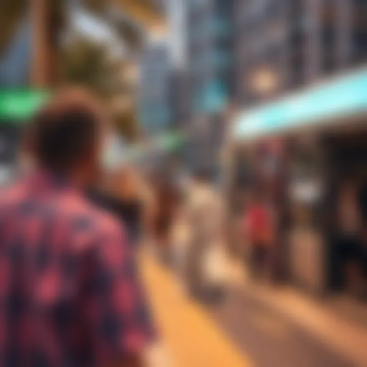 Vibrant community life in areas surrounding metro stations