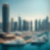 A panoramic view of the Marina skyline showcasing luxurious skyscrapers and yachts