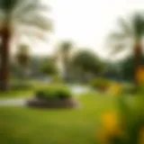 A serene park setting in a family-friendly neighborhood