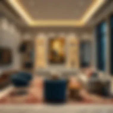 Showcasing Local Artistry in Interior Design Innovative interior design showcasing local artistry in a Dubai property