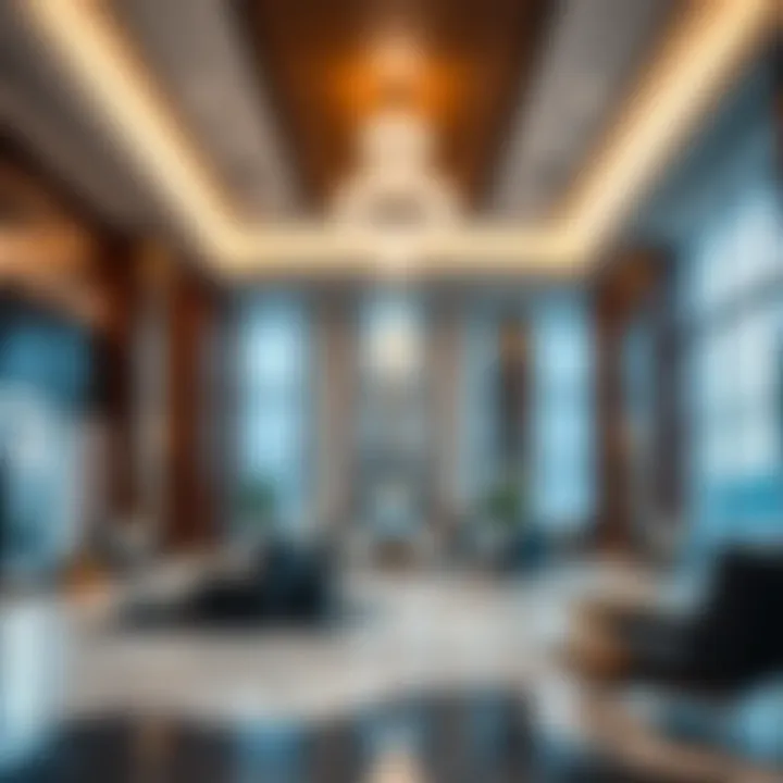 Sophisticated Interior Lobby of Tiara East Tower Elegant interior lobby of Tiara East Tower