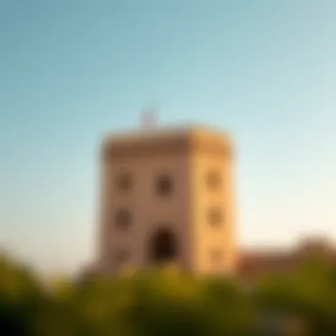 The majestic Al Jahili Fort standing proudly against the blue sky, symbolizing Al Ain's heritage.