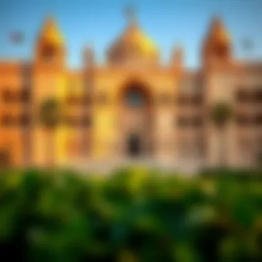 The stunning architecture of the Sheikh Zayed Palace Museum, representing royal heritage.