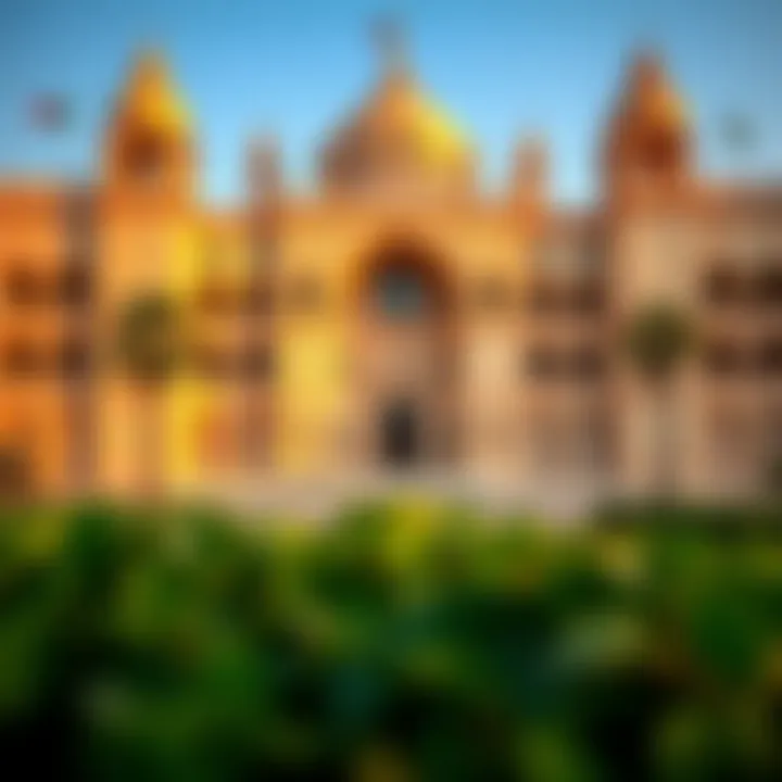 The stunning architecture of the Sheikh Zayed Palace Museum, representing royal heritage.