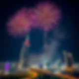 Spectacular Night Sky Over Abu Dhabi Spectacular fireworks illuminating the night sky over Abu Dhabi