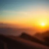 Stunning landscape of Oman's mountains at sunset