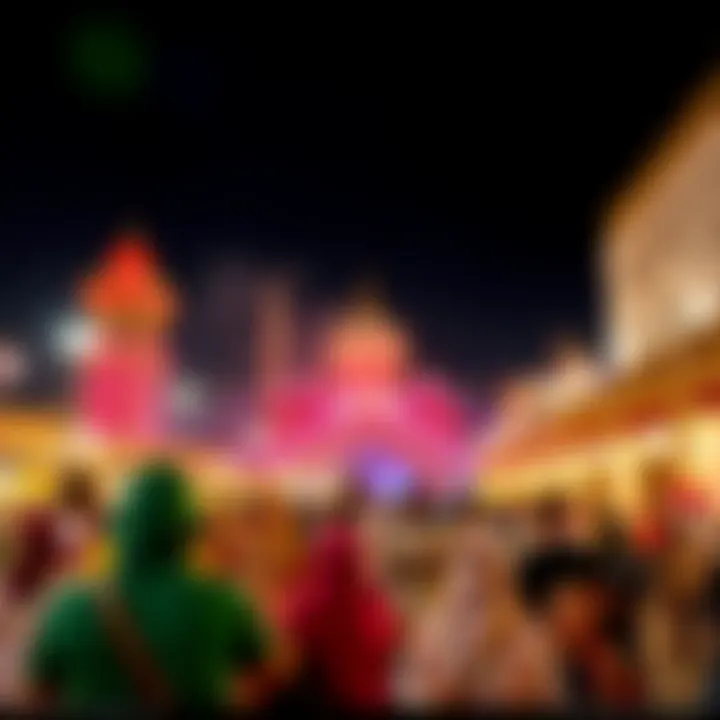 Cultural celebration during a public holiday in Dubai