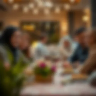 Family gathering during a public holiday in Dubai