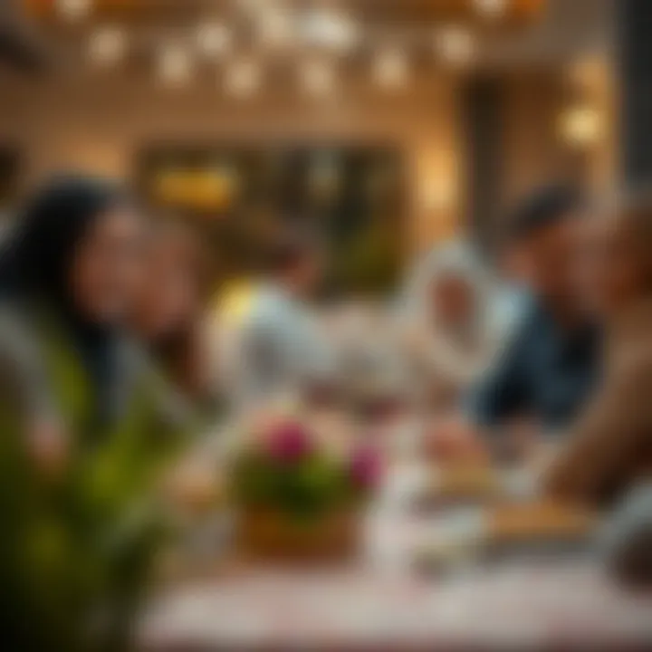 Family gathering during a public holiday in Dubai