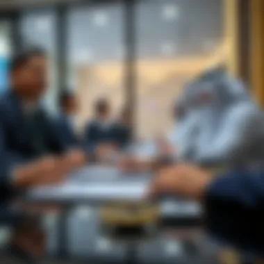 Signing Documents at Ejari Document signing at the Ejari Center