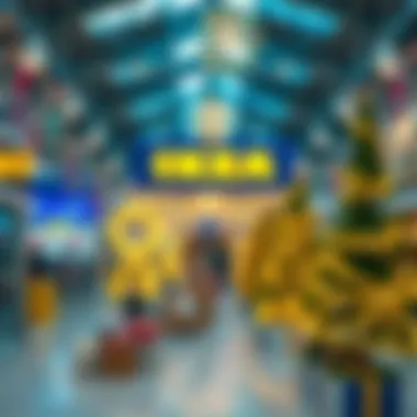 Festive Atmosphere at IKEA Dubai Holiday decorations inside IKEA Dubai