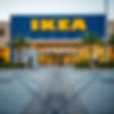 IKEA Dubai at Peak Shopping Times Outdoor view of IKEA Dubai during peak hours